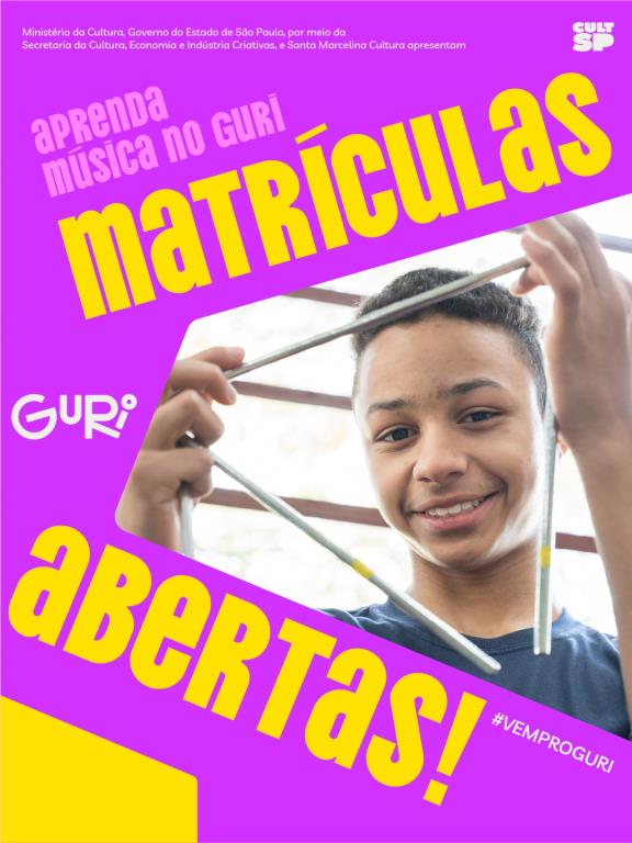 População pode se inscrever no Projeto Guri até dia 13