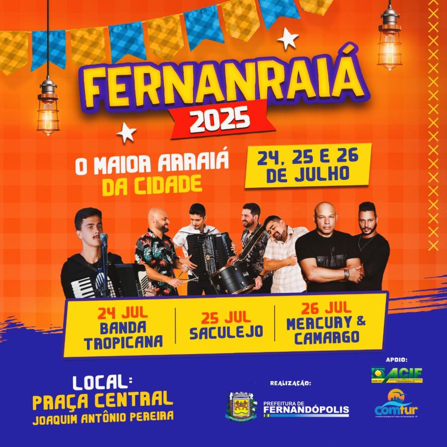Fernarraiá 24, 25 e 26 de julho