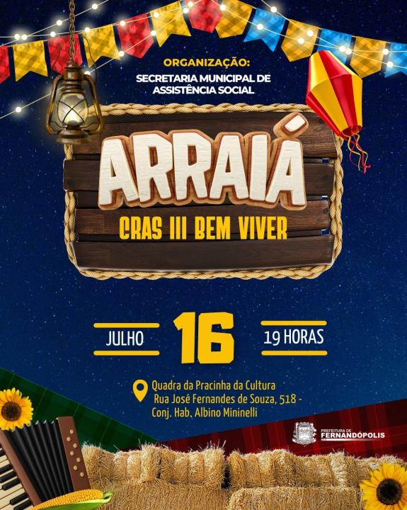 Festa Junina do CRAS III Bem Viver