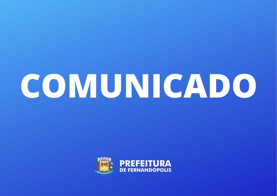 Comunicado para alteração de trânsito