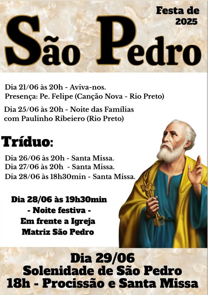 Noite festiva da Paróquia São Pedro