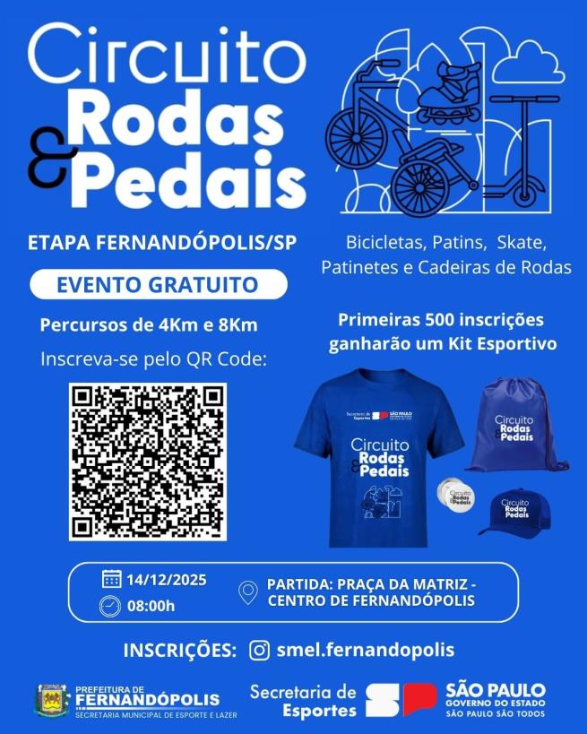 Prefeitura promoverá “Circuito Rodas e Pedais 2025”