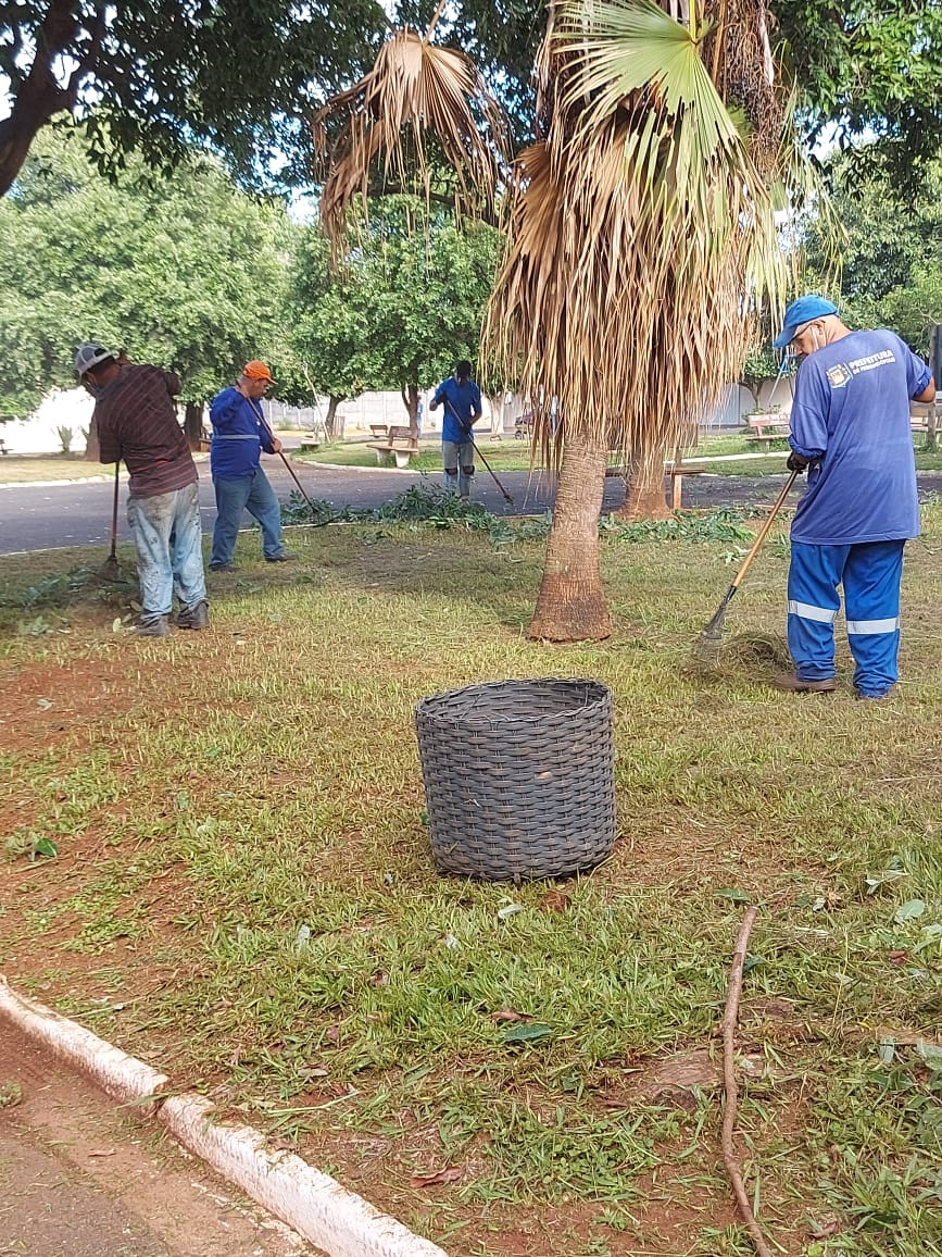 Prefeitura realiza mutirão de limpeza em Brasitânia