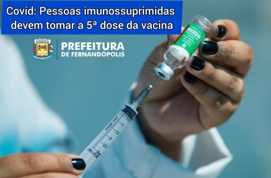 Covid: Pessoas imunossuprimidas devem tomar a 5ª dose da vacina