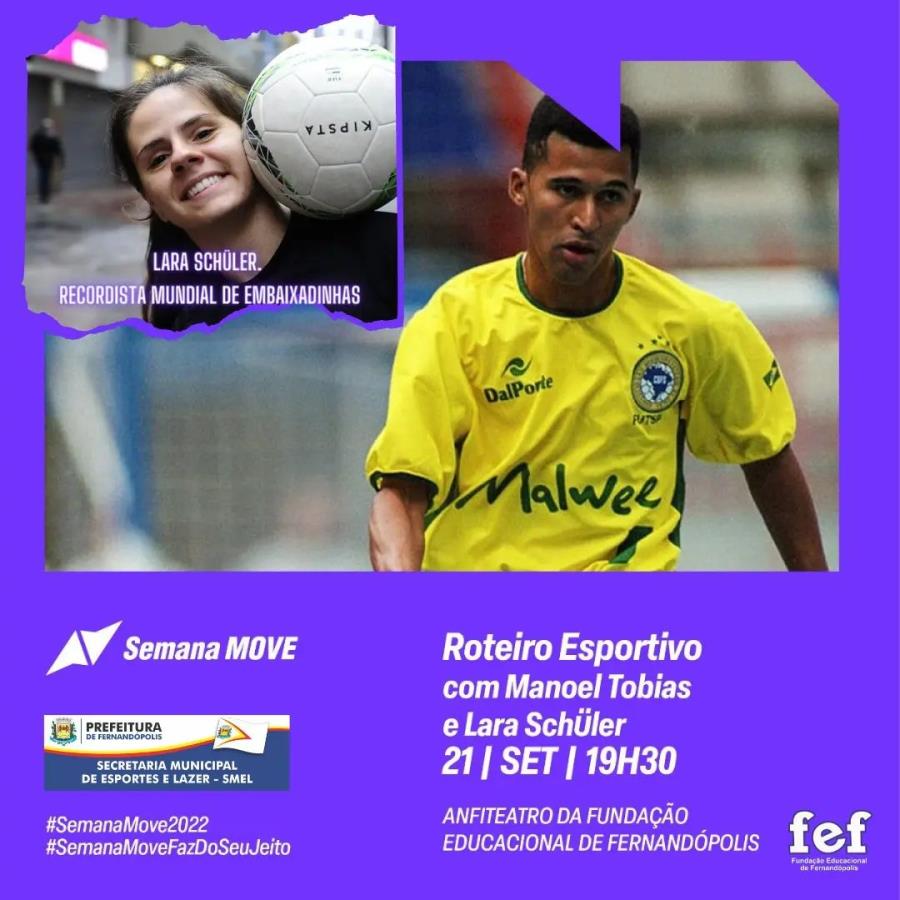 Fernandópolis recebe ex-jogador Manoel Tobias no ‘Roteiro Esportivo 2022’ 
