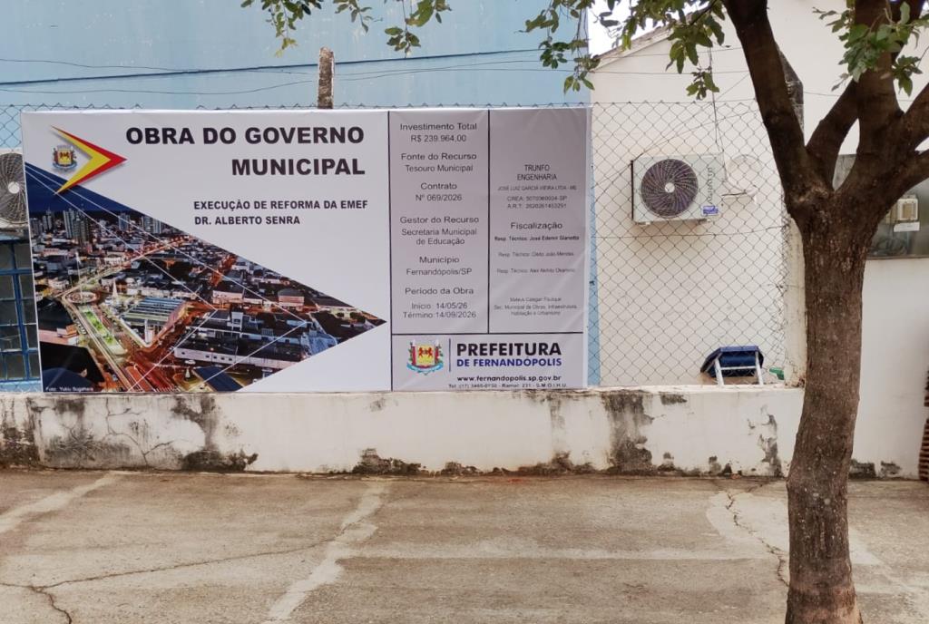 Começa a reforma dos telhados na EMEF Alberto Senra