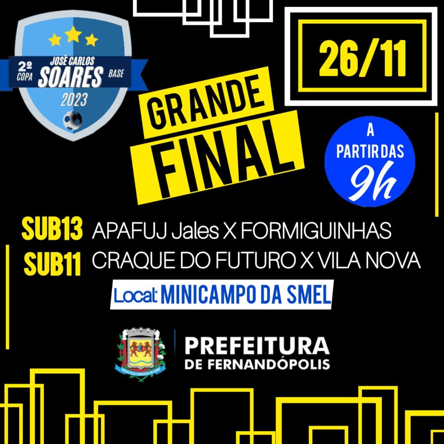 Final da Copa Soares acontece no próximo domingo, 26