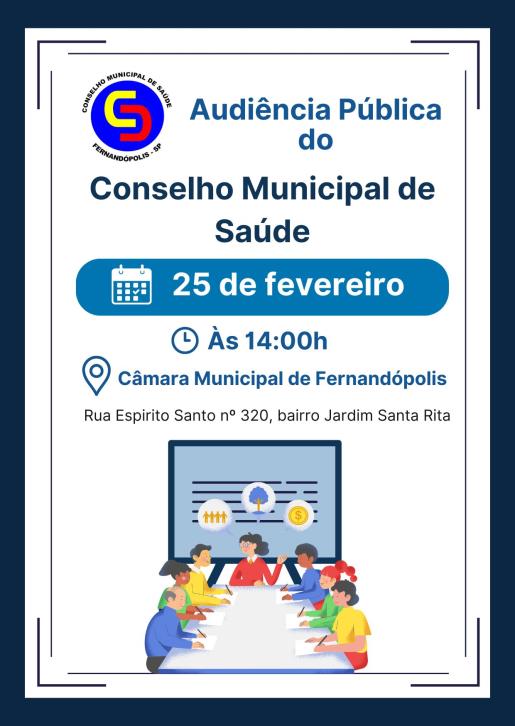 Conselho de Saúde votará as contas da SMS nesta quarta-feira, 25