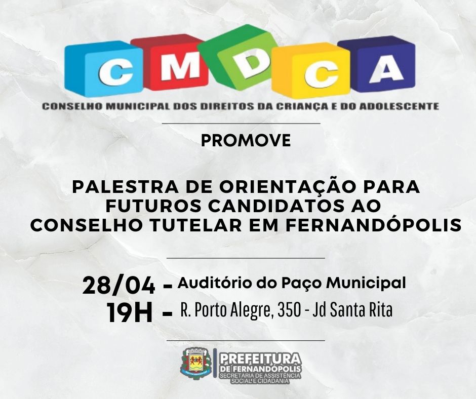 CMDCA promove Palestra de Apoio e Orientação ao Cidadão  