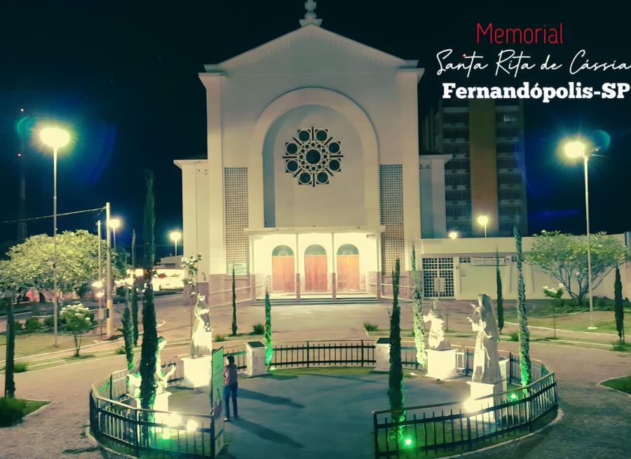 Esculturas de Santa Rita de Cássia e de Balonismo são entregues em Fernandópolis