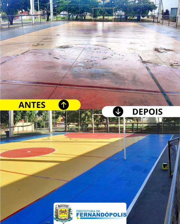 Prefeitura promove revitalização de espaços esportivos