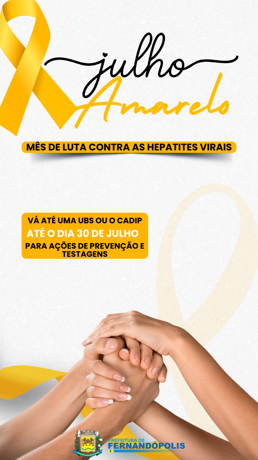 “Julho Amarelo”: campanha contra hepatite viral vai até dia 30