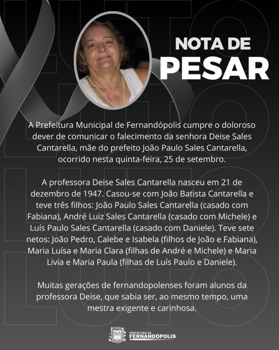 NOTA DE PESAR