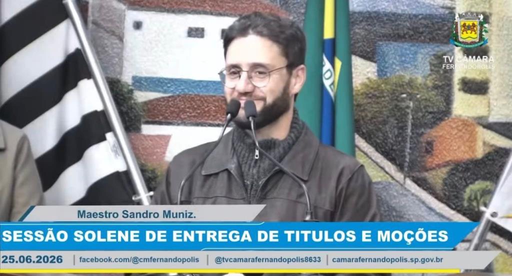 Coro Municipal de Fernandópolis recebe Moção de Congratulações da Câmara Municipal