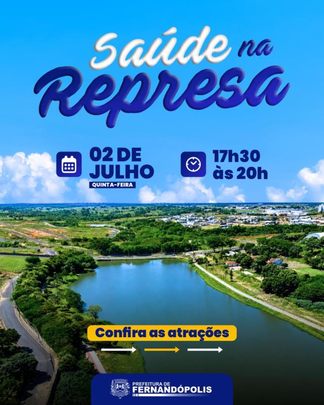 Saúde na Represa acontece nesta quinta-feira, 02