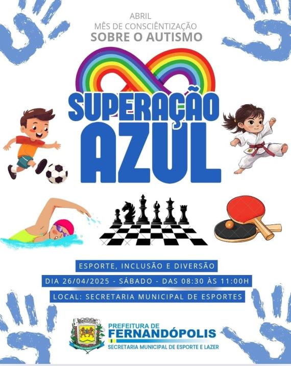 Prefeitura promove evento esportivo para crianças e adolescentes com TEA