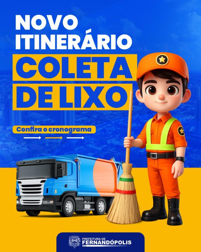 Empresa divulga novo roteiro da coleta de resíduos sólidos urbanos