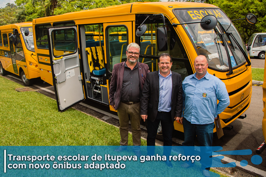 Itupeva conquista novo ônibus escolar junto ao Governo do Estado