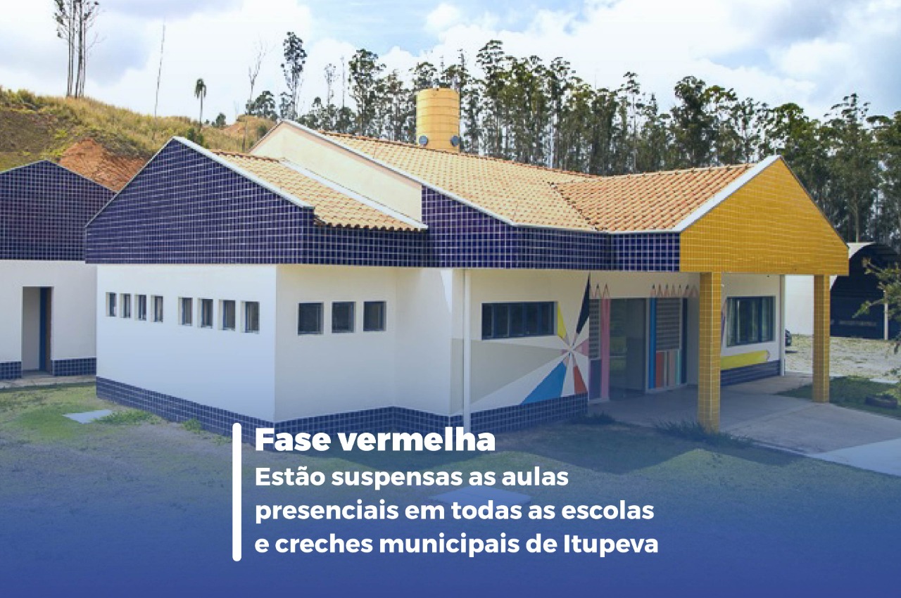 Comunicado: Suspensão das aulas presenciais na Rede Municipal de Ensino de Itupeva