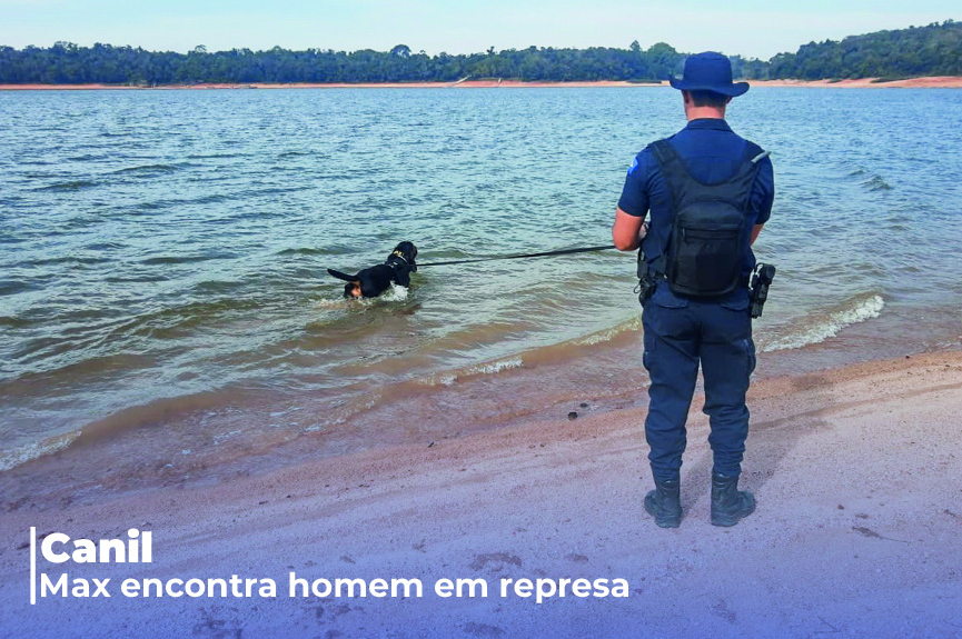 Cão Max auxilia Polícia Civil a achar homem desaparecido em represa de Votorantim