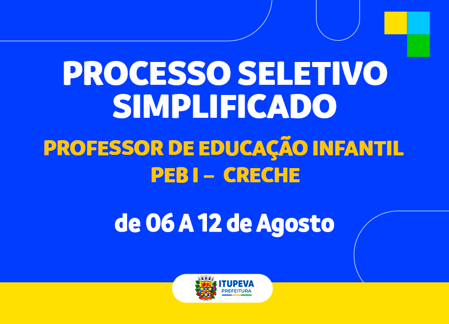 Prefeitura de Itupeva abre processo seletivo para contratação de professores de Educação Infantil – Creche