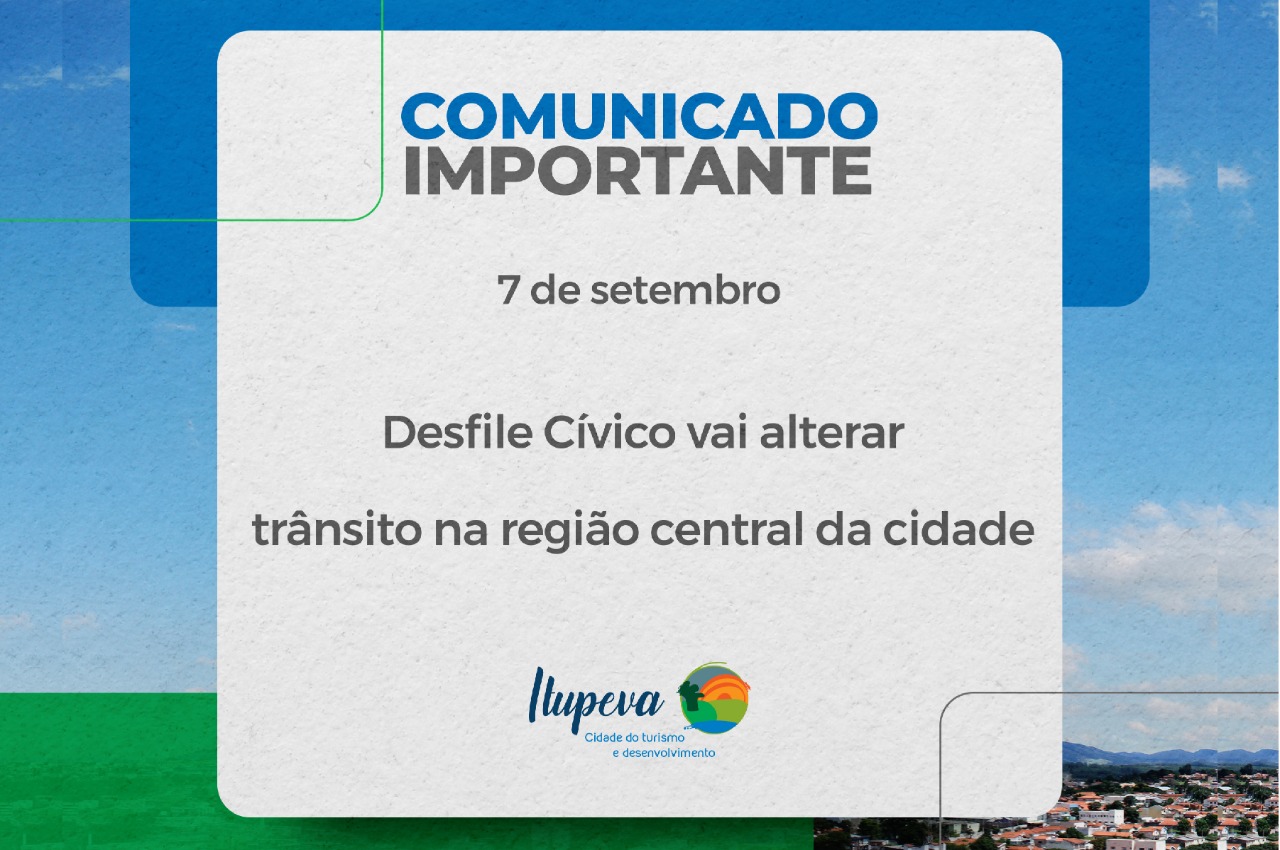 Desfile Cívico de 7 de Setembro vai alterar trânsito na região central da cidade
