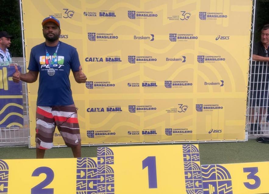 Ricardo Novais conquista medalha de prata no Campeonato Brasileiro Paralímpico de Atletismo Loterias Caixa