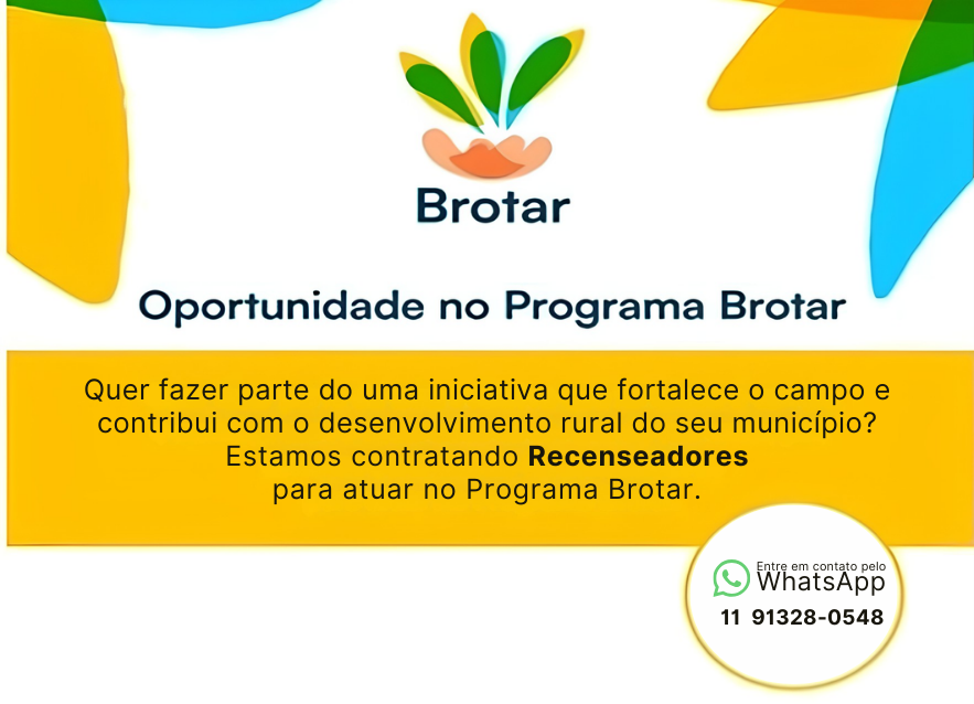 Programa Brotar abre inscrições para recenseadores do Censo Rural em Itupeva