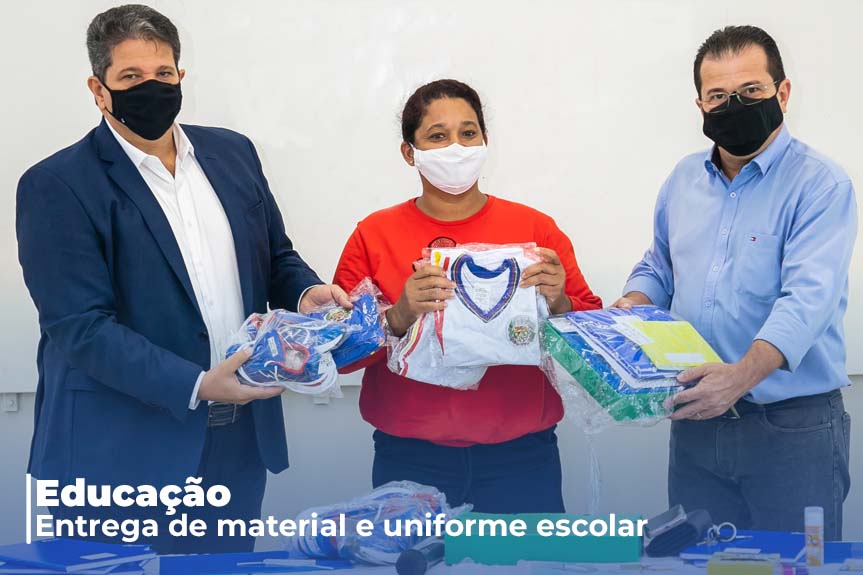 Prefeitura começa a entregar material e uniforme escolar aos alunos da Rede Municipal