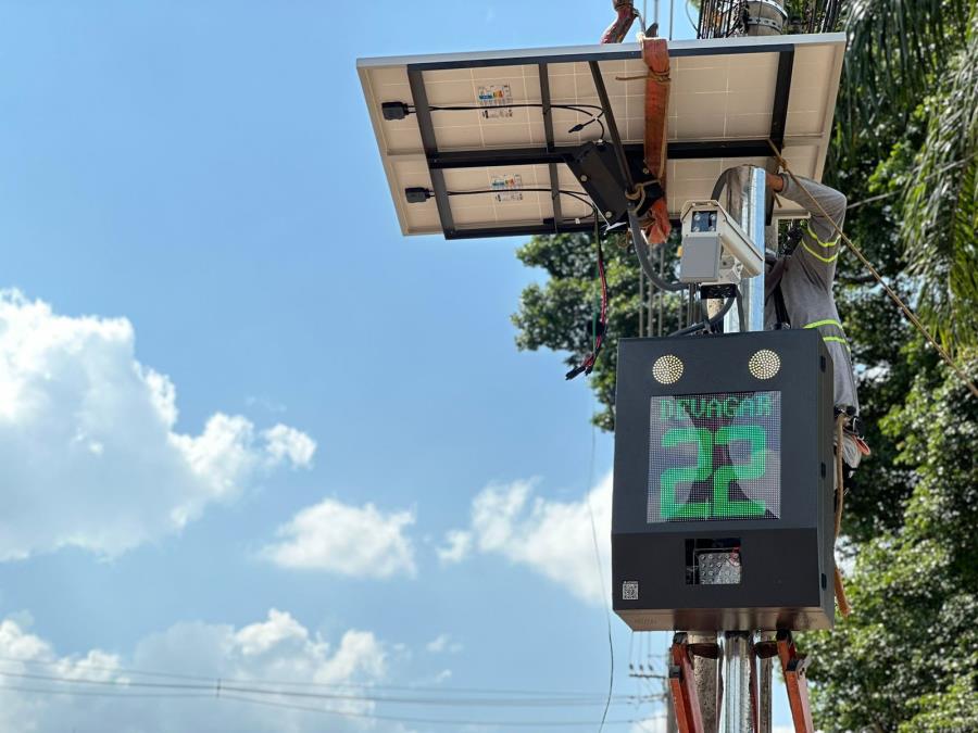 Lombada eletrônica da Rua Américo Simões será realocada para Av. Nelson Gulla
