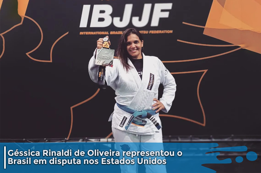 Servidora municipal conquista medalha de prata em Mundial de Jiu-Jitsu