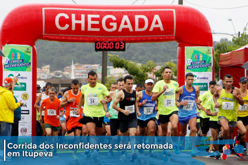 Vem aí a Corrida dos Inconfidentes 2022; prova está programada para 23/10