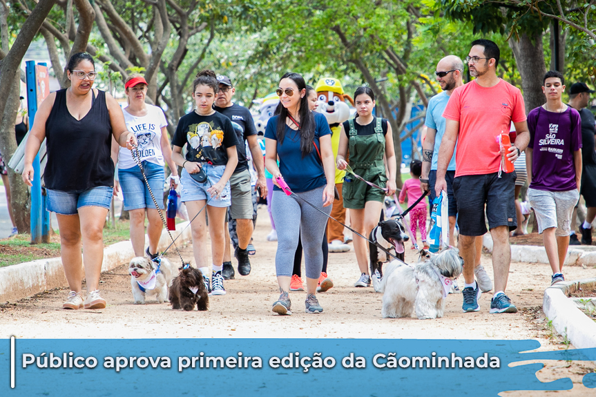 Primeira edição da Cãominhada reforça importância da guarda responsável 