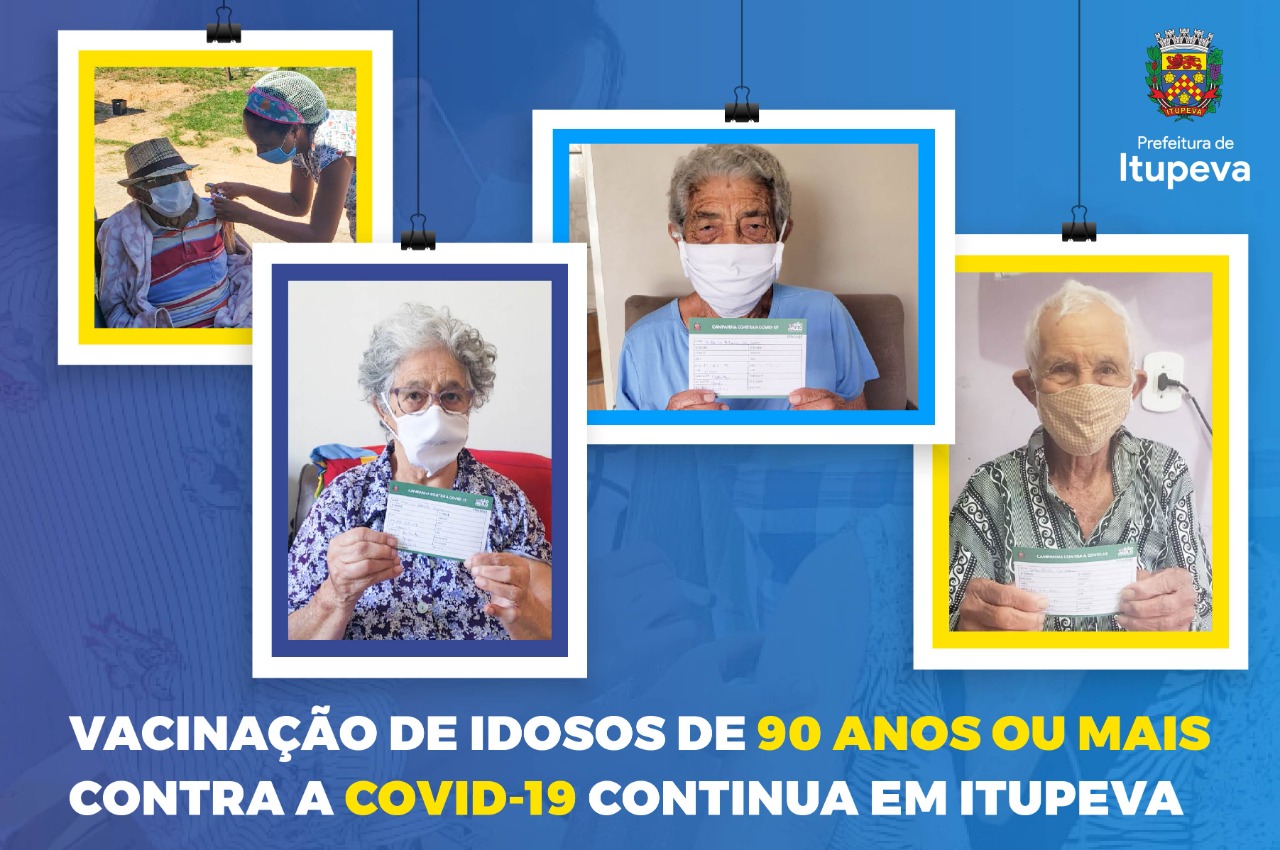 Vacinação domiciliar: 58 idosos com 90 anos ou mais já tomaram a vacina contra a Covid-19 em Itupeva