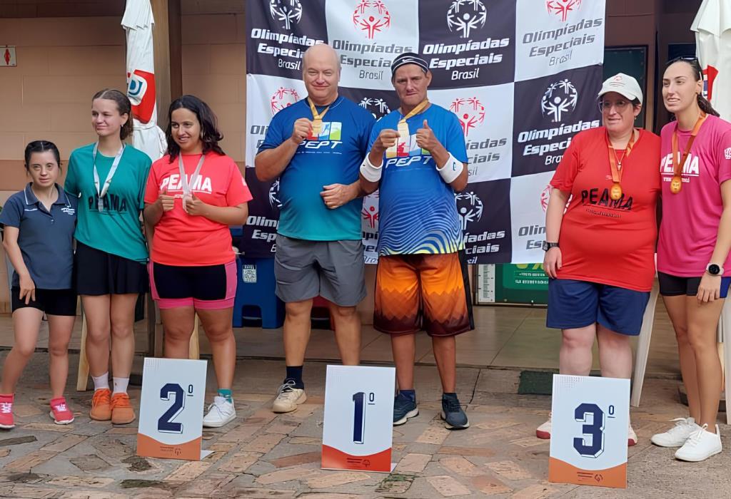 PEPT conquista medalha de ouro no tênis das Olimpíadas Especiais Brasil