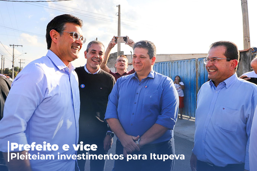 Prefeito e vice pleiteiam investimentos para Itupeva durante vinda do governador à região