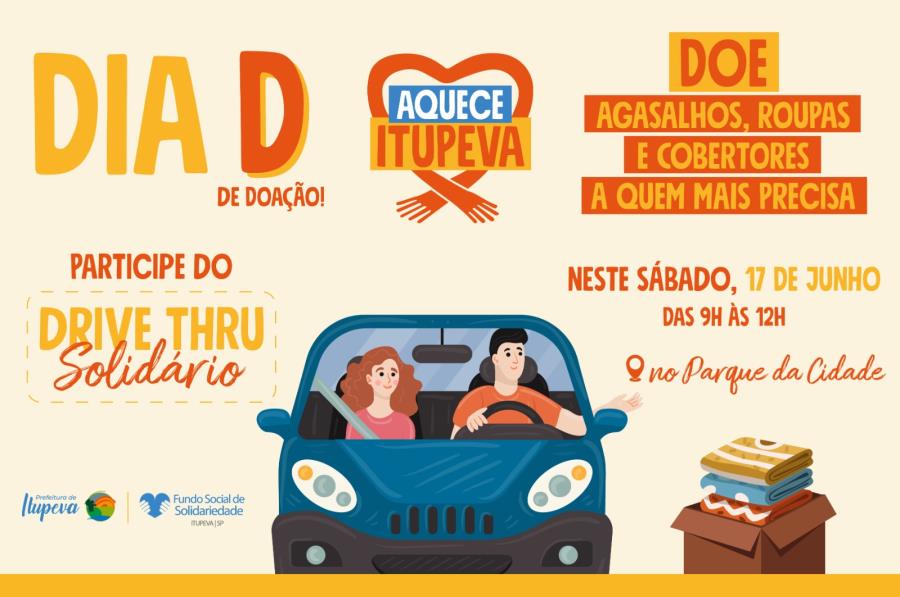 Campanha Aquece Itupeva fará ‘Drive-Thru Solidário’ neste sábado