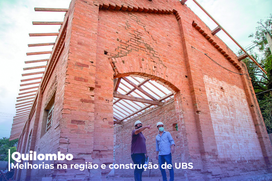 Região do Quilombo passa por melhorias e também contará com uma nova UBS