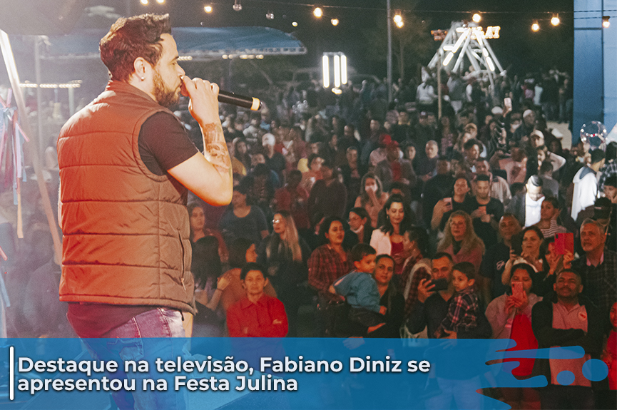 Fabiano Diniz exalta Festa Julina de Itupeva; cantor é destaque na televisão