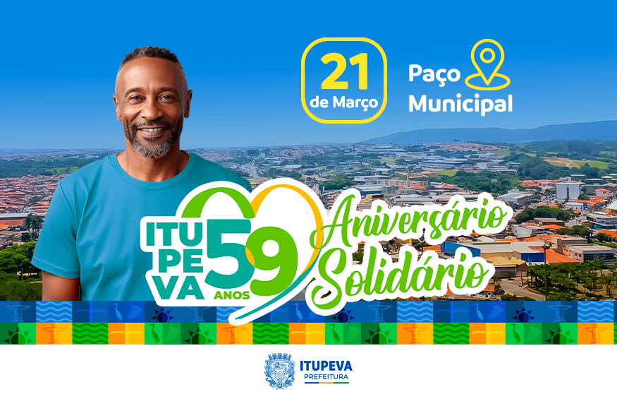 Aniversário Solidário: Itupeva faz 59 anos com semana de ação social e bolo gigante