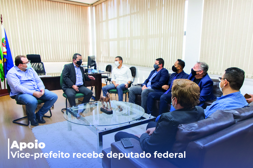 Vice-prefeito recebe visita do deputado federal Marcos Pereira