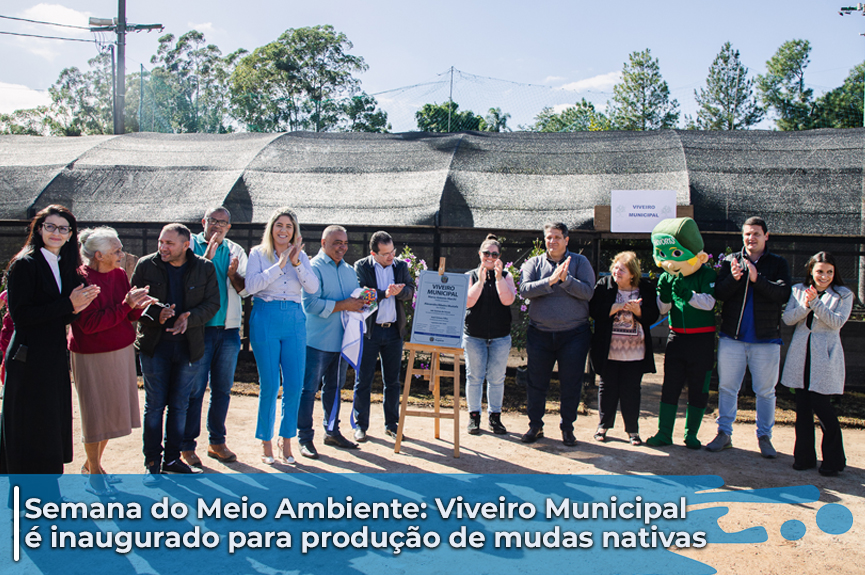 Viveiro Municipal é inaugurado para produção de mudas de árvores nativas