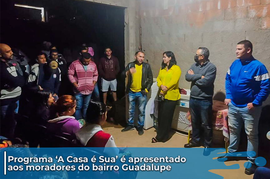 Equipe do programa ‘A Casa é Sua’ se reúne com moradores do bairro Guadalupe