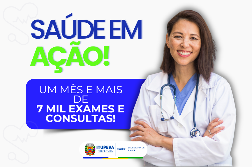 Saúde em Ação: Prefeitura amplia oferta de consultas, exames e vacinação durante o mês de julho