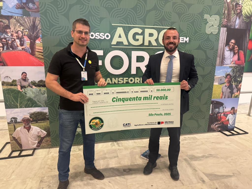 Itupeva recebe R$ 50 mil em reconhecimento do Governo do Estado no Prêmio Município Agro Paulista 2025