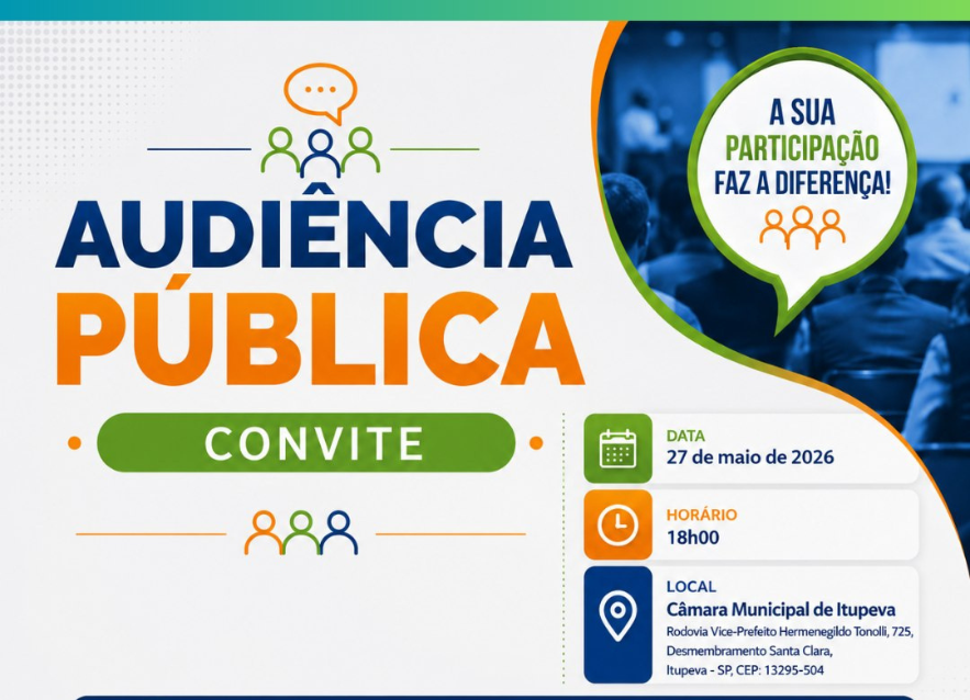 Itupeva Previdência realiza Audiência Pública de Prestação de Contas no dia 27