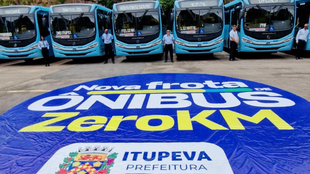 Itupeva recebe 10 novos ônibus e amplia frota do transporte público municipal