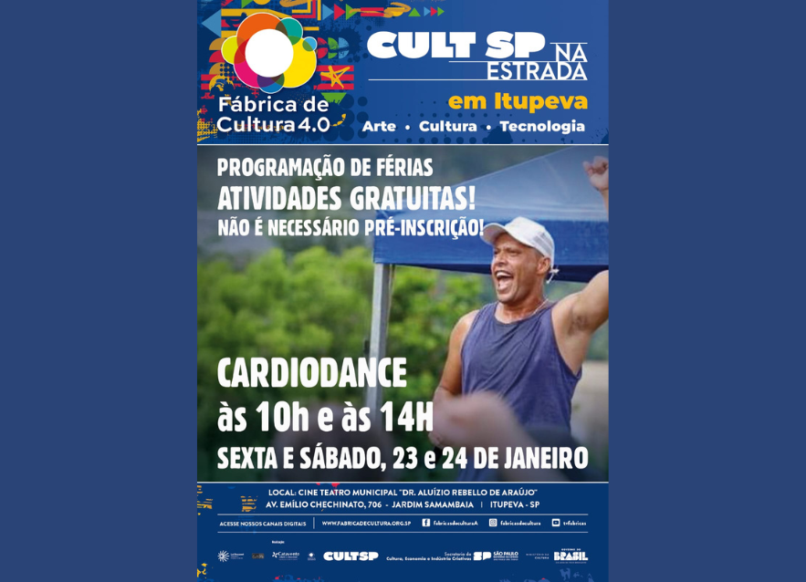 Projeto CultSP na Estrada chega a Itupeva com programação cultural gratuita