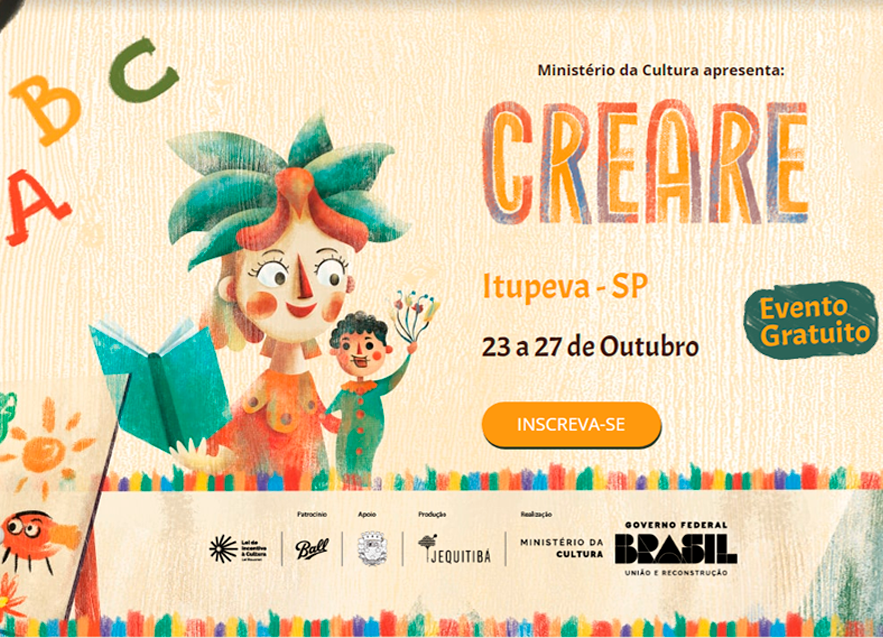 Parque da Cidade recebe Projeto Creare, evento cultural gratuito voltado a crianças entre 4 e 12 anos