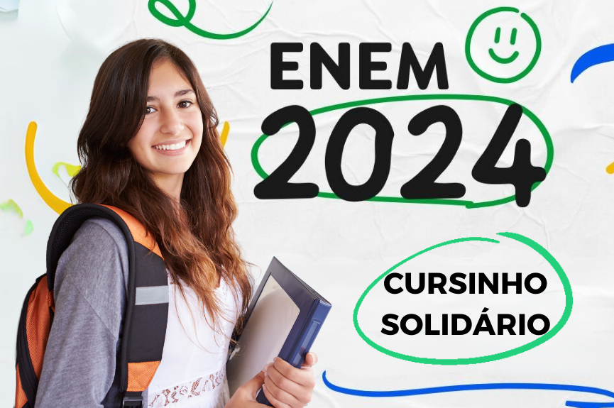 Cursinho Solidário preparatório para o ENEM terá aula inaugural neste sábado (27). Saiba como se inscrever